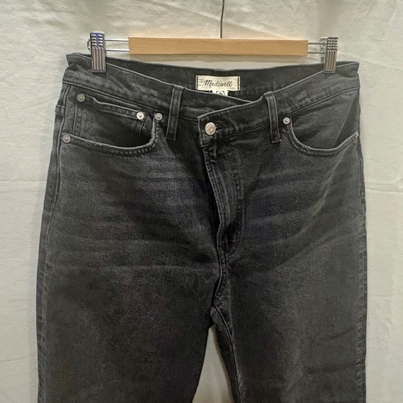 Madewell Perfect Vintage Straight Leg Jeans - Washed Black / 29 - Picture 6 of 10